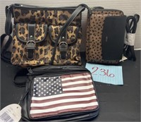 (4) new women’s purses; relic and more