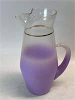 1970s Blendo Glass Pitcher 12”