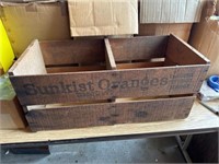 Vintage Sunkist Orange crate