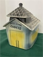 USA bisque school house cookie jar