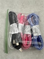 NEW Lot of 6-6ft Type C Charging Cord