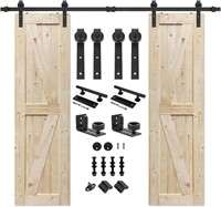 $290  S&Z TOPHAND 24 in x 84 in Double Barn Door