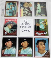 8 Mickey Mantle Cards