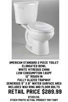 American Standard 2 Piece Toilet