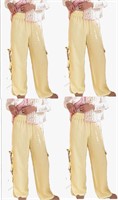 (L)-3Packs Women Y2k Striped Lounge Pants