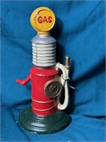 Cast Iron Antique Gas Pump Door Stop