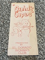Vintage Cupids Capers Womens Club Pamphlet