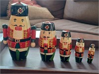 Nutcracker baboshka stacking dolls, Germany