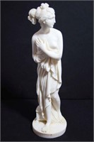 Alabaster Hand Made Greek Female Statue