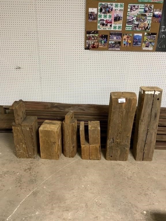 6 planks of tongue and groove rustic barn beam