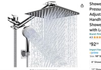 Shower Head Combo,10 Inch High Pressure Rain