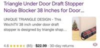 New (24 pcs) Triangle Under Door Draft Stopper