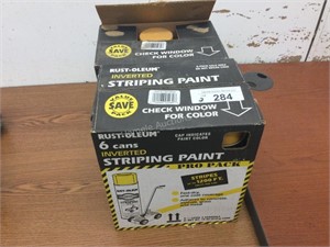 2 boxes Rustoleum yellow striping paint