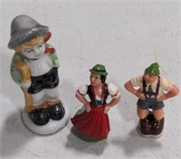 (AB) Trio of German-style figurines