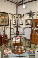 Full Size Iron Canopy Bed with Rails -