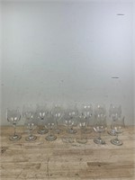 Lot of wine glasses