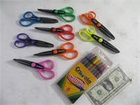 Lot asst EdgeCut Crafting Scissors & Markers