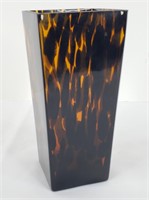 Tortoise Shell Glass Vase