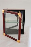 MAHOGANY GLASS DISPLAY CABINET