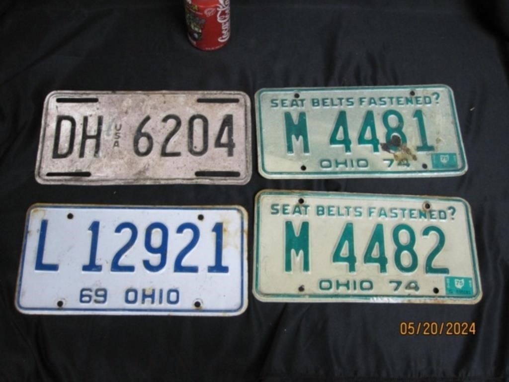 1969 - 74 License Plates