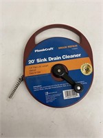 (7x bid)PlumbCraft 20' Sink Drain Cleaner