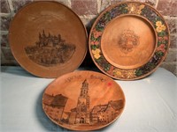 German Decorative Wood Plates