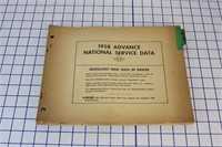 1958 NATIONAL AUTOMOTIVE SERVICE DATA BOOKLETS
