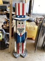 Uncle Sam Wooden Statue