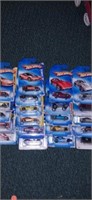 Lot with hot wheels corvette collection