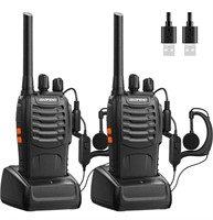 (new)2-pack Baofeng Walkie Talkies Rechargeable