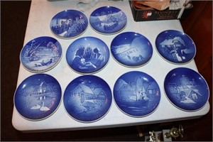 10 Bing and Grondahl Collectible Christmas plates