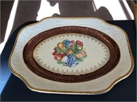 Pair of ceramic platters