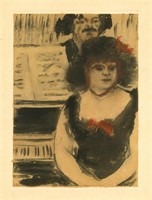 Edgar Degas monotype "La Pianiste et le Chanteur"