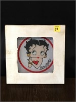 Betty Boop Square Glass Plate