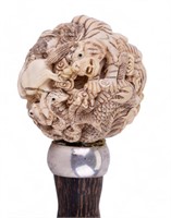 Natural Material Carved Zodiac Animal Puzzle Ball