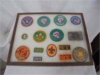Case with Boy Scout Patches
