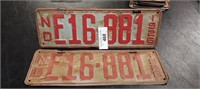 1926 North Dakota License Plates