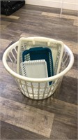 laundry baskets- with smaller baskets