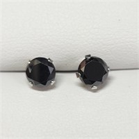 $400 10K  Blackmoissanite(1.9ct) Earrings