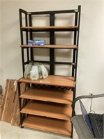 Homemade Wooden Folding Bakers Rack