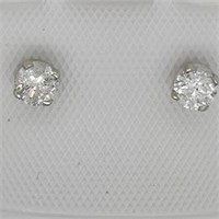 Certified 14K  Diamond(0.27ct) Earrings