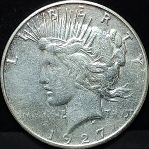 1927-S Peace Silver Dollar, Better Date