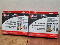 NEW 2 Packs@5 Window Insulation Kits In-Out Door