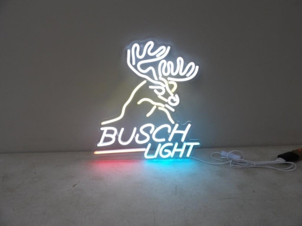 Busch Light Deer LED Sign 13.75x14.75