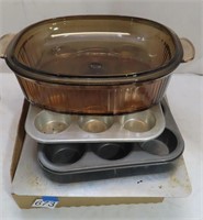 cupcake pan, bakeware, Vision Ware pot