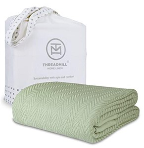 Threadmill Luxury Cotton Blankets for Queen Size