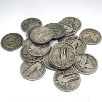 (20) Standing Liberty Quarters 90% Silver