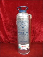 Empty Stainless steel Fire extinguisher.