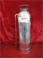 Empty Stainless steel Fire extinguisher.