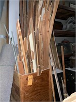 Box of miscellaneous wood